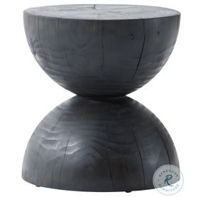 Aliza Black Pine End Table