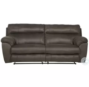 Atlas Charcoal Reclining 91" Sofa
