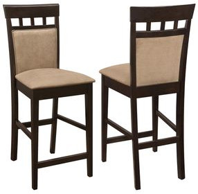 Gabriel Cappucino Closed Back Counter Height Stool Set of 2