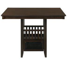 Jaden Espresso Square Counter Height Dining Table