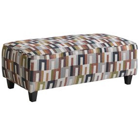 Amos Dusk Stitch Vintage Cocktail Ottoman