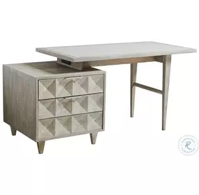 Studio Designs Sandblasted And Wire Brushed Light Grey Domus Domus Writing Desk