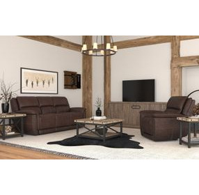 Beau Dark Sable Brown Zero Gravity Power Reclining Living Room Set
