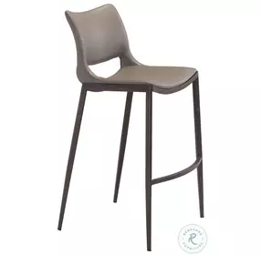 Ace Gray And Walnut Bar Stool Set Of 2