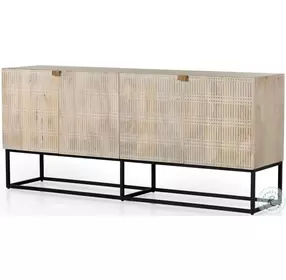 Kelby Light Wash Carved Mango Sideboard