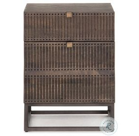 Kelby Vintage Brown 2 Drawer Filing Cabinet