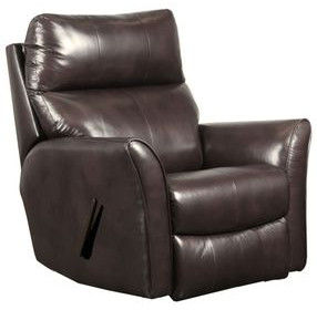 Stardust Dark Roast Leather Rocker Recliner