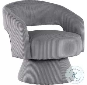 Upton Dark Gray Swivel Chair