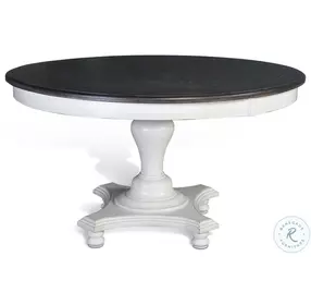 Heritage House White 54" Round Dining Table