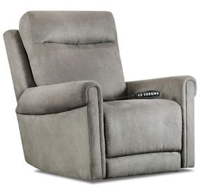 Reese Cobblestone Rocker Power Recliner with USB Charging