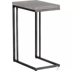 Holden Grey And Black C Shaped End Table