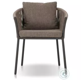 Porto Ellor Brown Outdoor Dining Chair