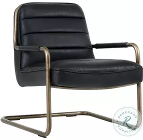 Mayfair Vintage Black Lounge Chair