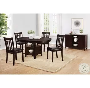 Lavon Espresso Extendable Dining Room Set