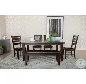 Dalila Cappuccino Rectangular Dining Room Set