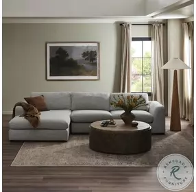 Colt Merino Cotton 2 Piece Performance Fabric LAF Sectional