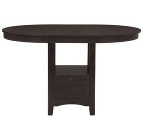 Lavon Espresso Extendable Counter Height Dining Table