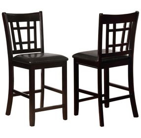 Lavon Black 24" Bar Stool Set of 2