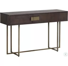 Jade Brown Console Table