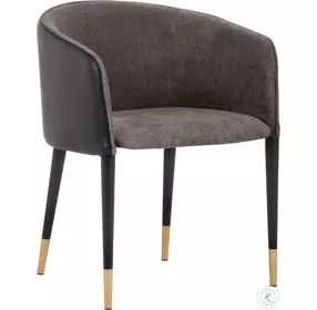 Asher Sparrow Grey Dining Arm Chair