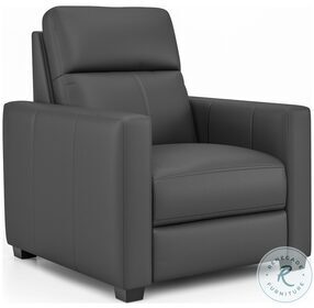 Broadway Shale Leather Power High Leg Recliner with Power Headrest
