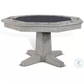 Elmcrest Gray 53" Reversible Game and Dining Poker Table