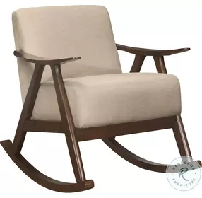 Waithe Light Brown Rocking Chair