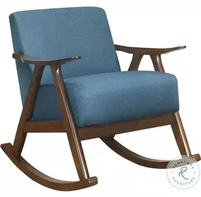 Waithe Blue Rocking Chair
