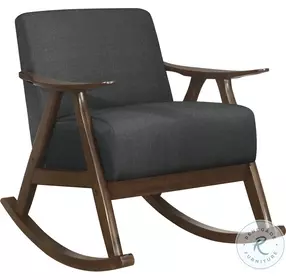 Waithe Dark Gray Rocking Chair