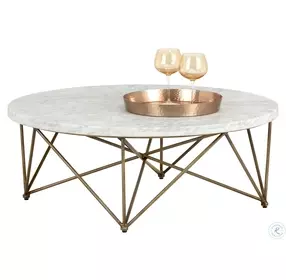 Tomeo White Round Coffee Table