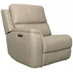 Henry Beige Leather Zero Gravity LAF Power Recliner with Power Headrest and USB Charging