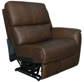 Henry Burnt Umber Leather Zero Gravity RAF Power Recliner with Power Headrest and USB Charging