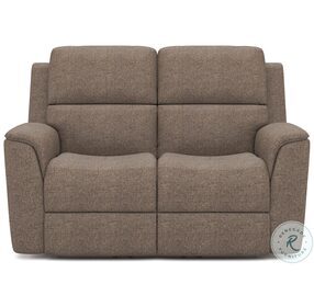 Henry Brown Power Reclining Loveseat with Power Headrest and Lumbar