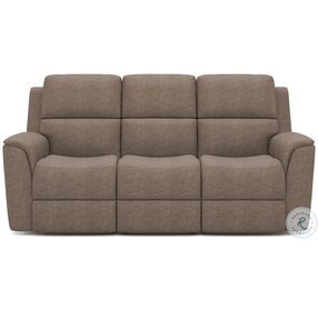 Henry Brown Power Reclining Sofa with Power Headrest and Lumbar