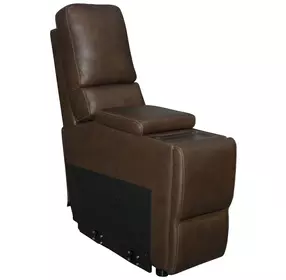 Henry Burnt Umber Leather Console with USB Charging