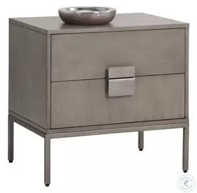 Emerald Ash Grey Nightstand