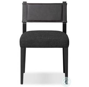 Ferris Gibson Black Performance Fabric Dining Chair Set of 2