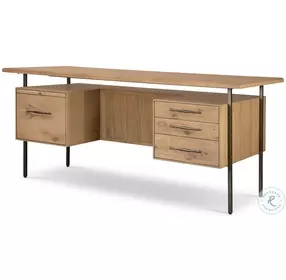 Lauren Natural Oak Solid Desk