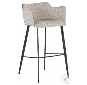 Calder November Grey And Bravo Cognac Bar Stool