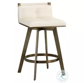 Arizona Castillo Cream Swivel Counter Height Stool