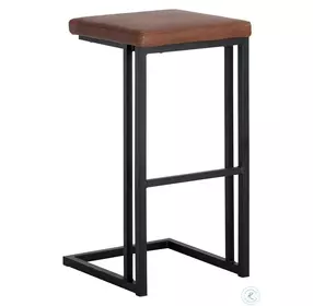 Kingsley Bravo Cognac Bar Stool Set Of 2