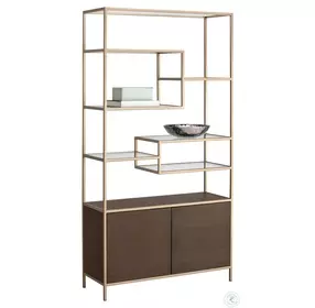 Stamos Raw Umber Bookcase