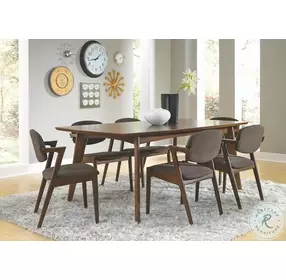 Malone Dark Walnut Rectangular Dining Room Set