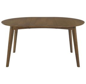 Malone Dark Walnut Extendable Round Dining Table