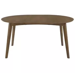 Malone Dark Walnut Extendable Round Dining Table
