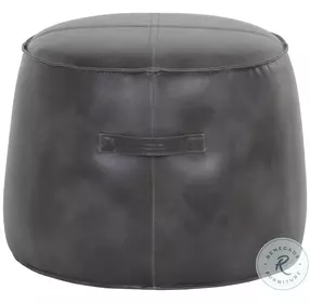 Noella Overcast Gray Ottoman