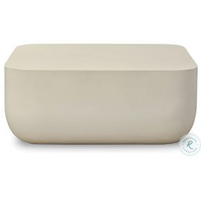Ivan White Concrete Square Coffee Table