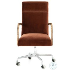 Bryson Distressed Nettlewood Burnt Auburn Desk Chair