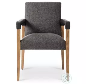 Reuben Lamont Oak Performance Fabric Dining Chair