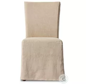 Vista Broadway Canvas Slipcovered Dining Chair Set of 2